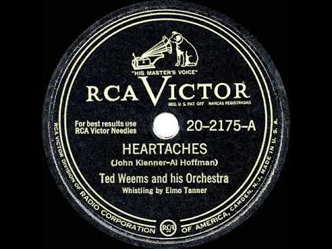 1947 HITS ARCHIVE: Heartaches - Ted Weems (RCA reissue of 1933 Bluebird version--a #1 record)