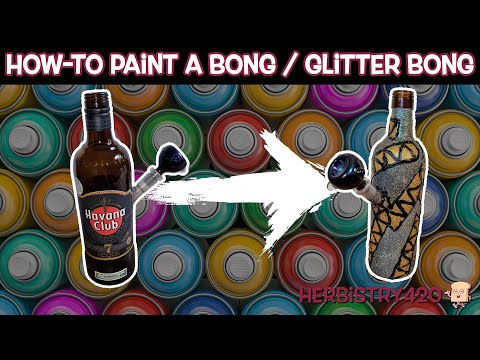 How to Paint a Bong DIY: 5 Easy Glitter Steps