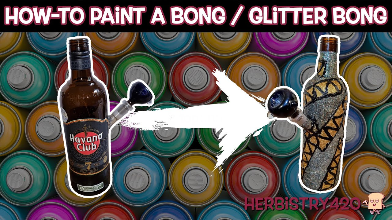 How to Paint a Bong DIY: 5 Easy Glitter Steps