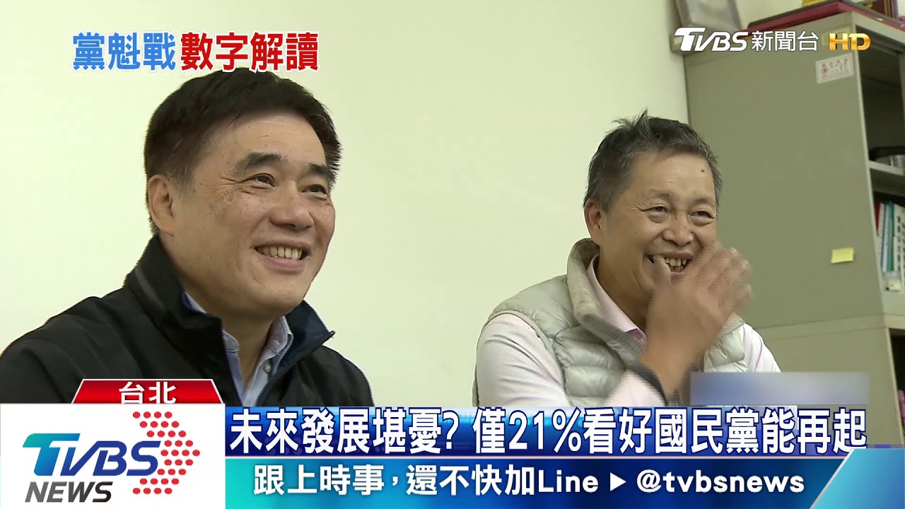 國民黨主席補選 TVBS民調江啟臣勝郝龍斌
