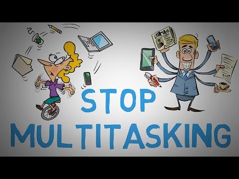今すぐマルチタスクを停止 - なぜそれはマルチタスクに効率的ではない理由（アニメーション (STOP MULTITASKING NOW - Why It's NOT Efficient to Multitask (animated))