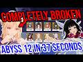 How I Cleared Abyss 12 In 37 Seconds Genshin 6 6