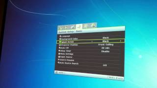 Benq W1070 Settings Menu Walkthrough