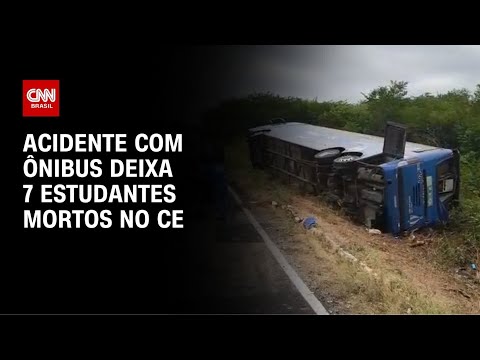 Ônibus com time de basquete de escolas capota e deixa 7 mortos no Ceará | LIVE CNN