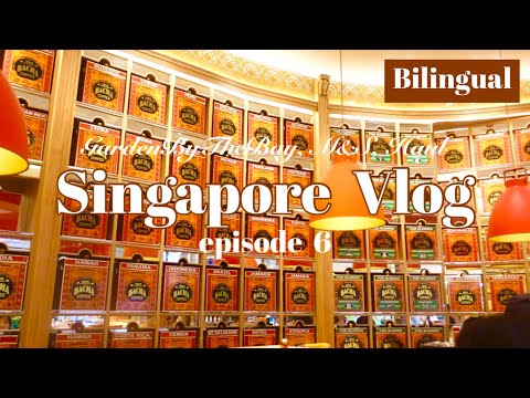 [Vlog de Singapur ⑥] Garden by the Bay/Grandes almacenes M&S con bonitos envases/BACHACOFFEE/Compras de alimentos y productos varios