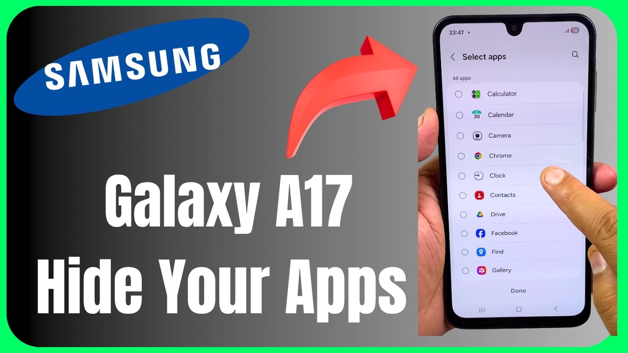 Hide Your Apps on Samsung Galaxy A17 | Full Tutorial