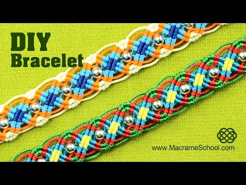 Spiral Macrame Patterns DIY Macrame Spiral Bracelets