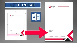 How to Insert Image Letterhead in word document