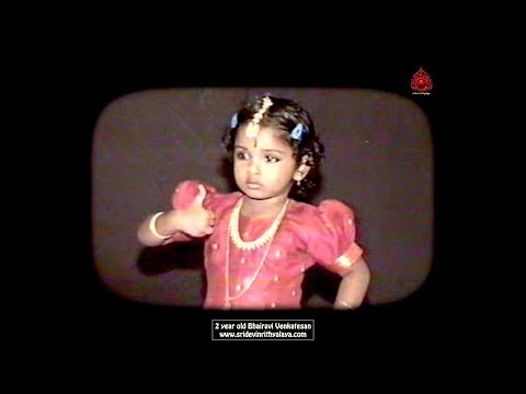 2 year old Baby Bhairavi Venkatesan - Sridevi Nrithyalaya - Bharathanatyam Dance
