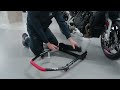 SEFIS M22UR zadní sklopný pojízdný stojan pro letmé uložení kola - pravostranný pro BMW 53.5mm