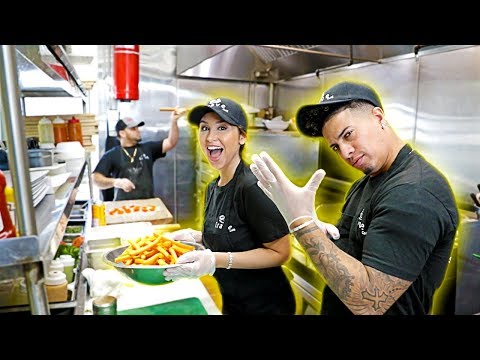 WORKING AT A RESTAURANT FOR 24 HOURS!!! Video