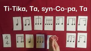 Rhythm Game No.8 Syncopation -16th, 8th, 16th notes pattern-