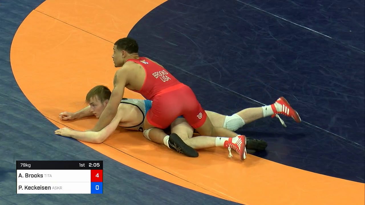 79 Kg Rr Rnd 1 Aaron Brooks Titan Mercury Wrestling Club TMWC Vs Parker Keckeisen Askren Wrestling