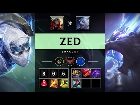 Zed Jungle vs Volibear - EUW Grandmaster Patch 25.15