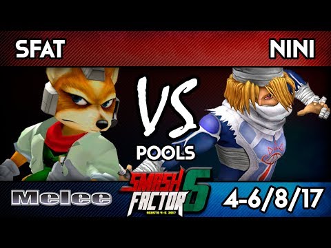 Smash Factor 6 - CLG | SFAT (Fox) Vs. ENS | NiNi (Mario) - Melee Pools