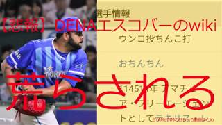 【悲報】DeNAのエスコバー選手のwikiが荒らされる