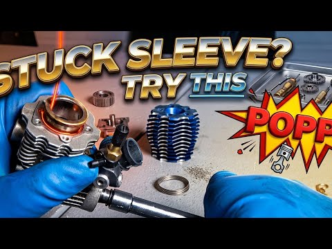 Nitro Engine Sleeve removing   / Traxxas REVO 3.3 stuck sleeve