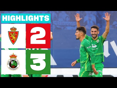 REAL ZARAGOZA 2 - 3 REAL RACING CLUB | HIGHLIGHTS LALIGA HYPERMOTION