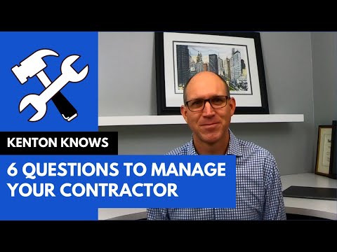 , title : '6 Questions to Effectively Manage Your Contractor and Construction Project #construction #contractor'