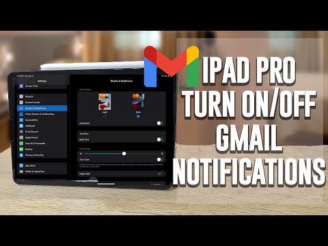 iPad Pro - How to turn on or off Gmail Notification