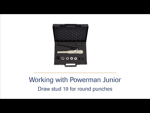 Manually operated hydraulic pump Powerman Junior - draw stud 19 HD | häwa