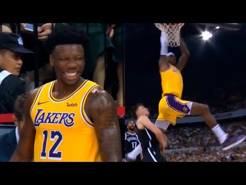 KCP與猛烈的扣籃失誤｜湖人vs籃網 (KCP with a ferocious missed dunk | Lakers vs Nets)