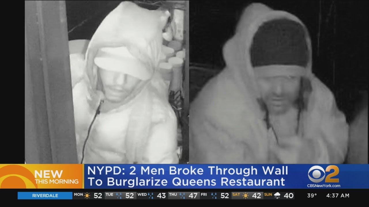 NYPD: 2 Men Broke Through Wall To Burglarize Queens Restaurant