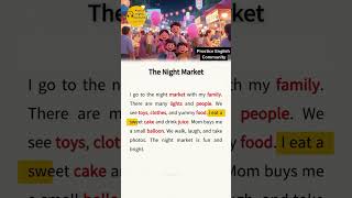 English Listening Practice – The Night Market | Short English Story with Subtitles