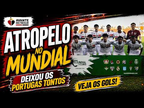 MASSACRE TRICOLOR NO MUNDIAL SUB-17! SÃO PAULO ATROPELA O SPORTING DE PORTUGAL: ASSISTA AOS GOLS