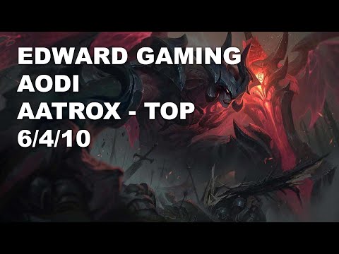 EDward Gaming Aodi Top Aatrox vs Renekton - KR Challenger Patch 10.8