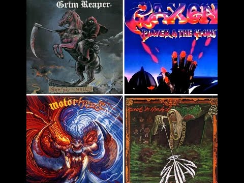 1983 U.K. ALBUM BATTLE GRIM REAPER , MOTORHEAD , SATAN , SAXON