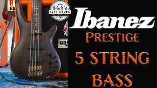 Video thumbnail for Ibanez 5 String Bass (SR5005 Prestige) by Safe Haven Music