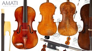 Amati Affordable Sale #auction #review - Violins, Violas, Cellos and Bows - 1st May 2024 (UK)