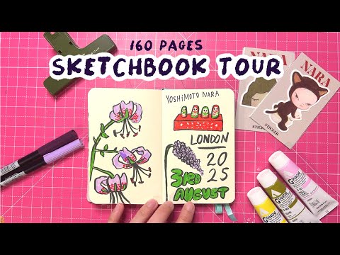 160 pages in 56 days - improving in my sketchbook