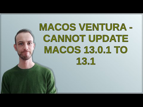 macOS Ventura - Cannot update macOS 13.0.1 to 13.1