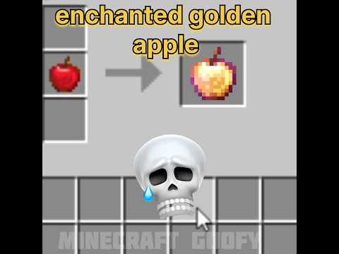 Minecraft craftable enchanted golden apple #minecraft#minecraftshorts#shorts#trendingshorts