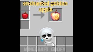 Minecraft craftable enchanted golden apple #minecraft#minecraftshorts#shorts#trendingshorts
