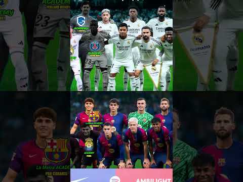 REAL MADRID VS BARCELONA | Player Academy Club #bintangbola #squad