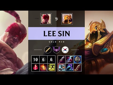 Lee Sin Mid vs Azir - KR Master Patch 25.21