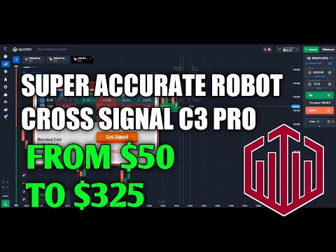 Super Accurate Robot Cross C3 Pro || From $50 to $325 in Quotex