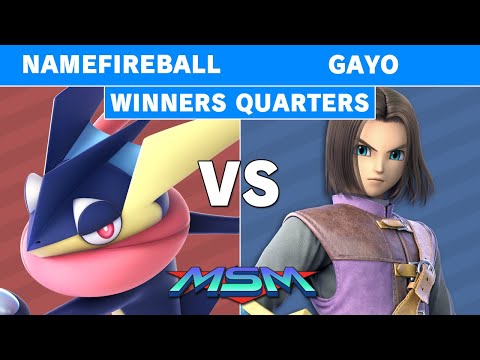 MSM Online 3 - Namefireball (Greninja) Vs Gayo (Hero) Winners Quarters - Smash Ultimate