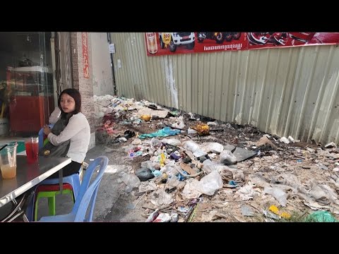 Asia! No one knows the daily life of the poor! Walking tour! 4k street view
