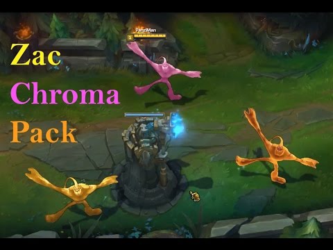 Zac Chroma Pack - Zac Skin Spotlight - League of Legends