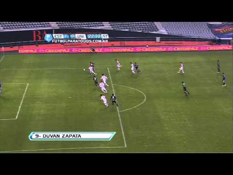 Gol Zapata. Estudiantes 1 Unión 0. Torneo Final 2013. Fecha 13. Fútbol Para Todos.