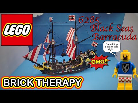 Vintage LEGO Pirates set 6285 Black Seas Barracuda - Build and Review