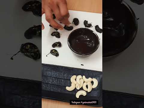 Cashew Nut Chocolate | Dryfruit Chocolate | Home made Chocolates #shorts