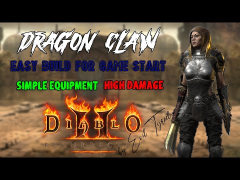 Best Dragon Claw assassin build for an easy start in any season D2R