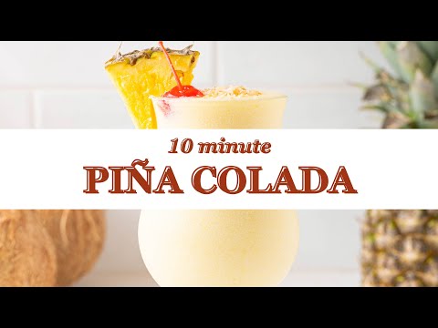 10-Minute Piña Colada Recipe (A Classic Puerto Rican Cocktail)