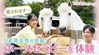 「馬の力って本当に偉大…」ゆっかーが感動！小倉記念を勝利したメイショウナルトなど重賞ウィナーも活躍中！TCCセラピーパークを初取材＜菅井友香のウマ友になってくれませんか？＞