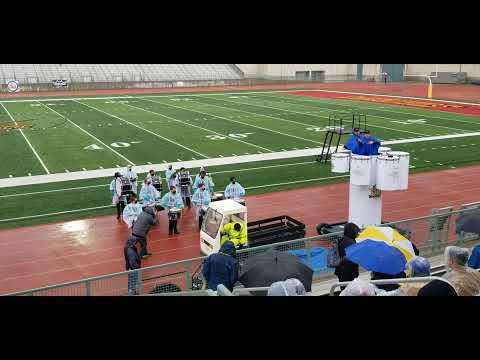 Santiago High School The Boss Drumline Opening Show Pasadena,  Ca.  #bandsofsantiagosharks